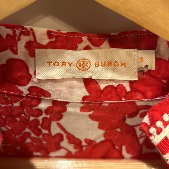 Like new Tory Burch ref floral print shirt long sleeve size 0 - Picture 3 of 4